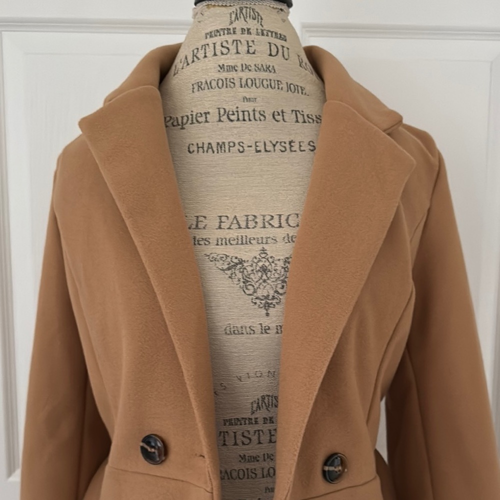 SHEIN Tan Trench Coat - Picture 4 of 7